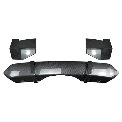 Rear Bumper Diffuser Lip Spoiler For BMW F15 X5 M Sport 2014-2018 Carbon Fiber