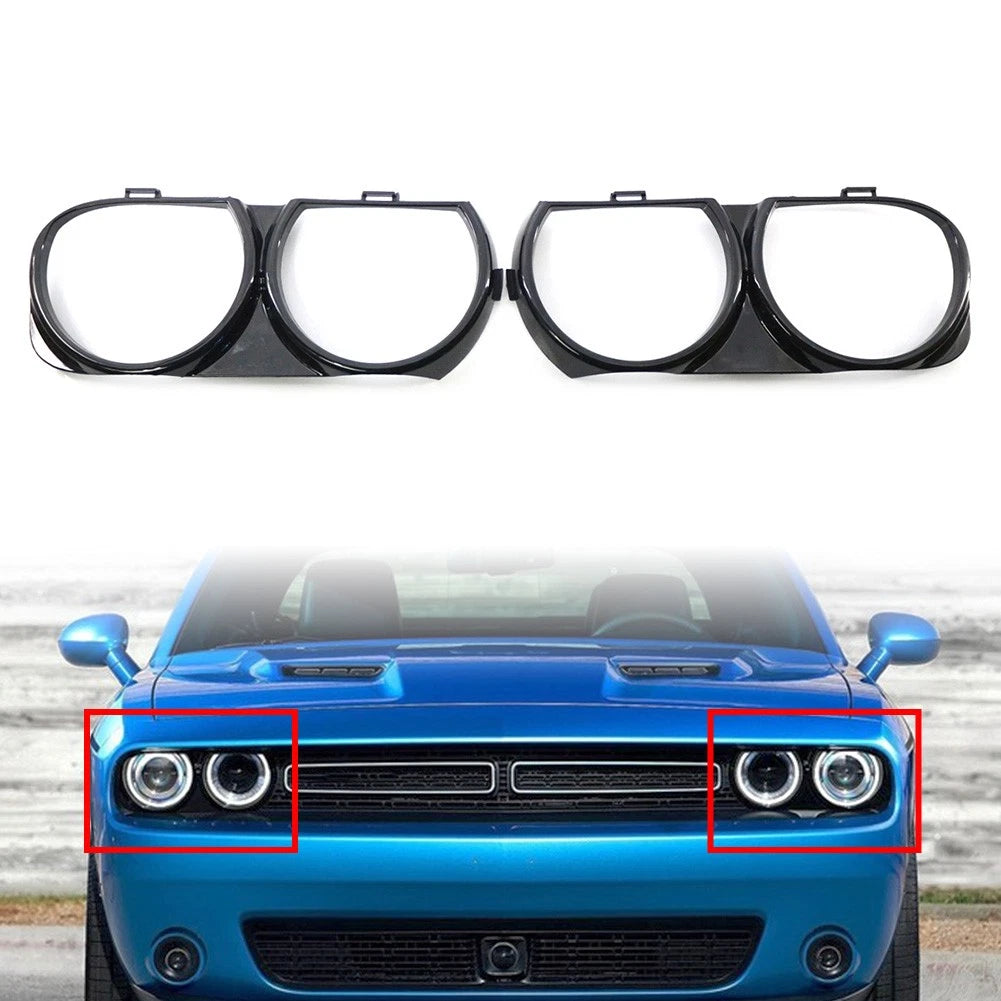Front Lamp Headlight Bezel Trim For Dodge Challenger 15-21 68259052AB CH2511101