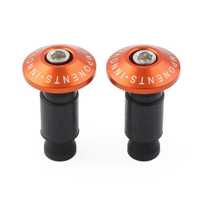7/8'' Handle Bar End Weight Orange Handlebar Hand Grip Cap Plug For Dirt Bike US