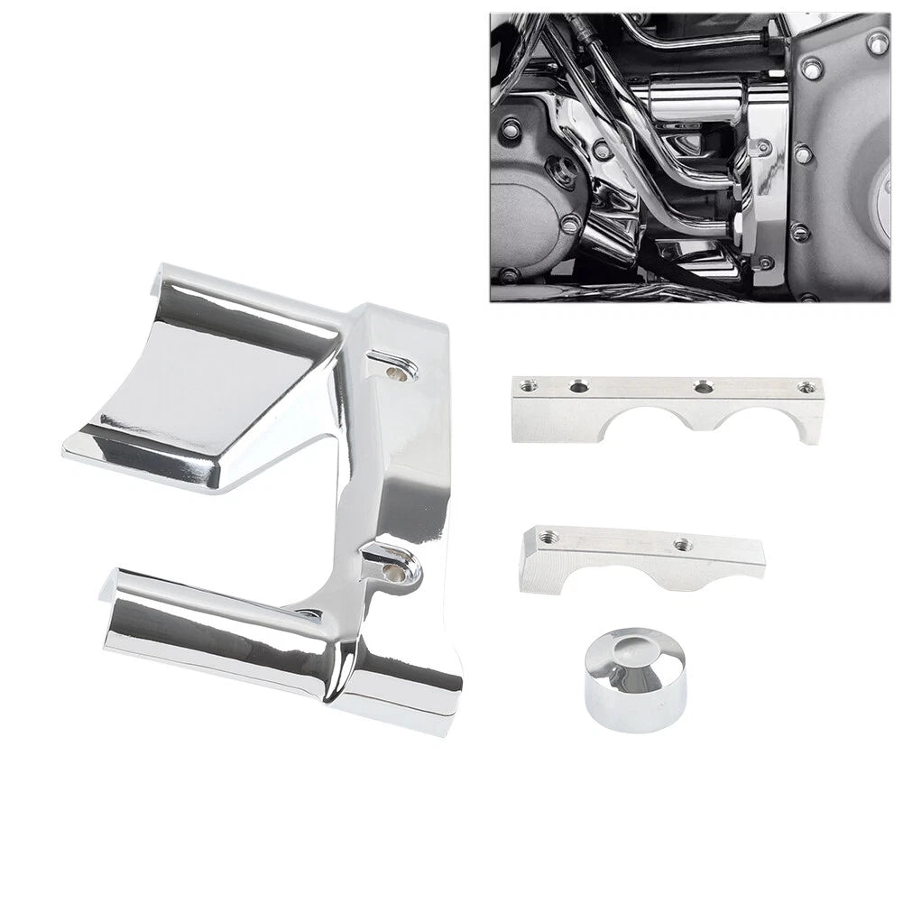 Nacelle Oil Line Cover Chrome For Harley Softail FXST Fat Boy FLSTF Night Train