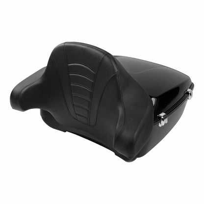 King Trunk Mount Rack Backrest Pad Fit For Harley Sport Glide FLSB 2018-Up Black