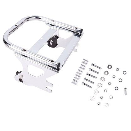 Detachable 2 up Tour Pack Mount Bracket Rack & Docking Hardware For Harley 97-08