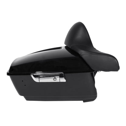 Black King Trunk Pad Speakers Fit For Harley Touring Glide 2014-Up