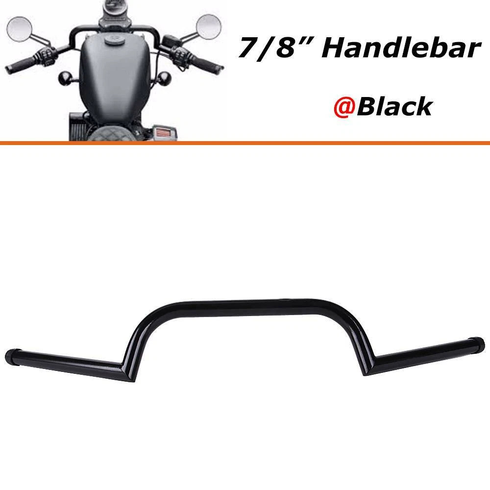 Universal 7/8" Motorcycle Drag Bar Handlebar Fit For Cruiser Chopper Cafe Racer