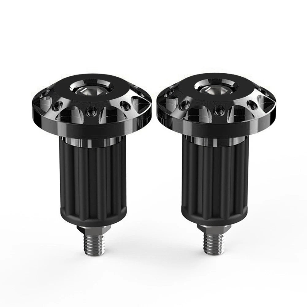 7/8'' Dirt Bike Handlebar Grips Handle Bar End Cap Plugs Slider Black Motor US