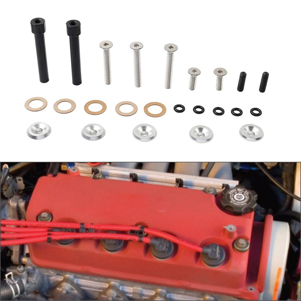 Engine Valve Cover Washer Seal Bolt Set For Honda Civic CR-X 1.5L 1.6L D-Series