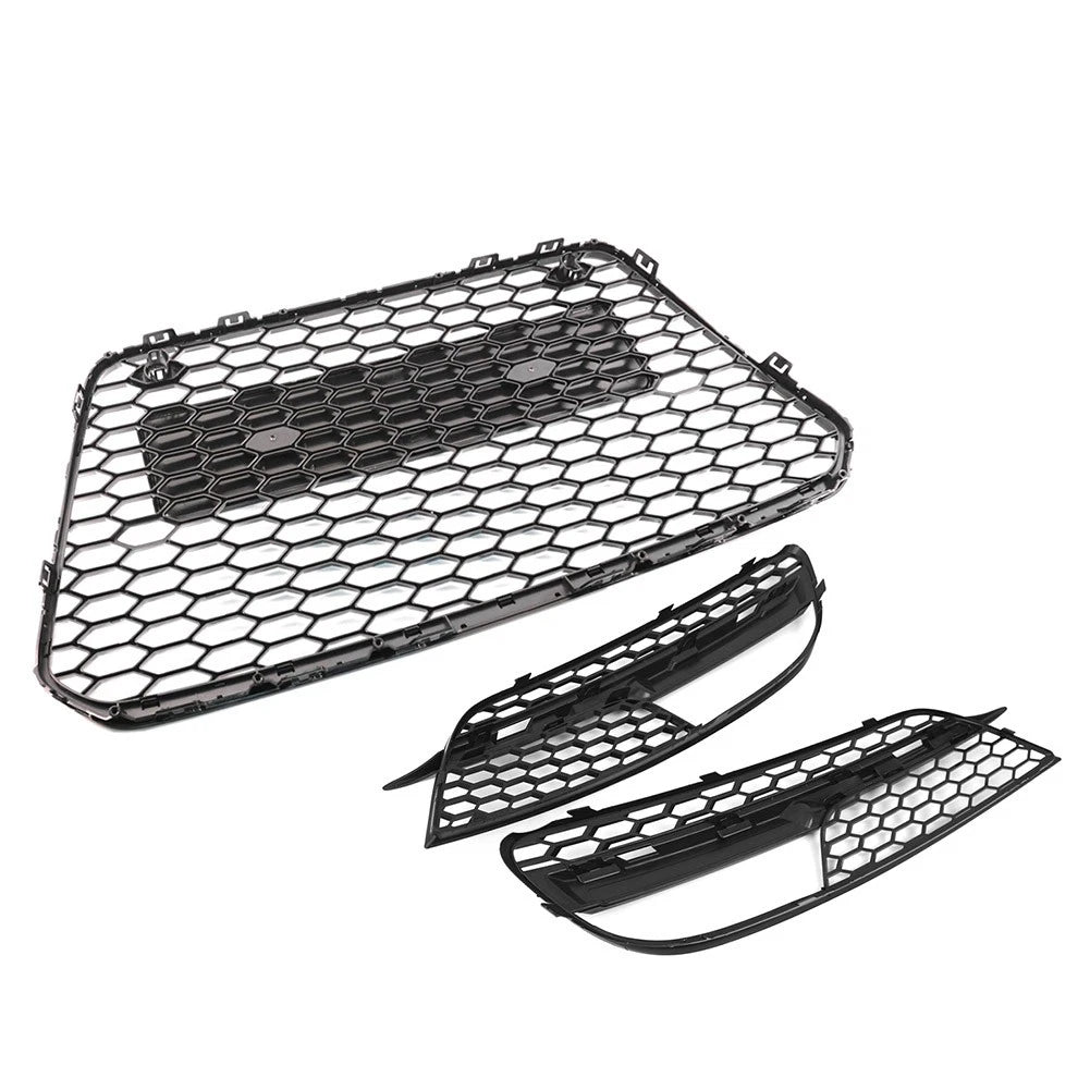 Front Bumper Radiator Grille With Fog Light Grille Cover For Audi A5 2012-2016