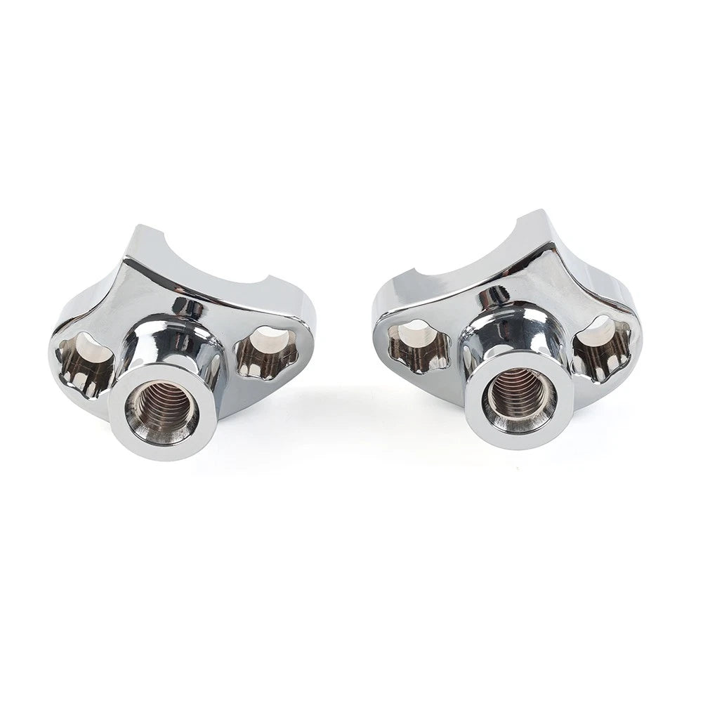 1.7 Tall Handlebar Risers For Harley-Davidson Dyna For Harley Street bob Chrome