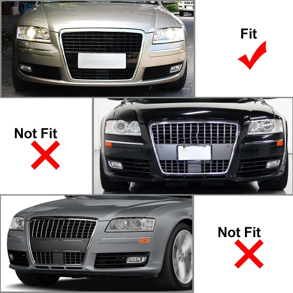 Front Bumper Fog Light Lamp Bezel Frame Grill Lower Grille For Audi A8 D3 Right
