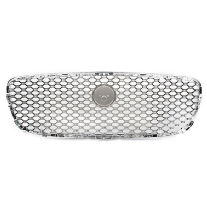 Front Upper Bumper Mesh Grille Grill Fit Jaguar XF XFR 2016 - 2020 Chrome