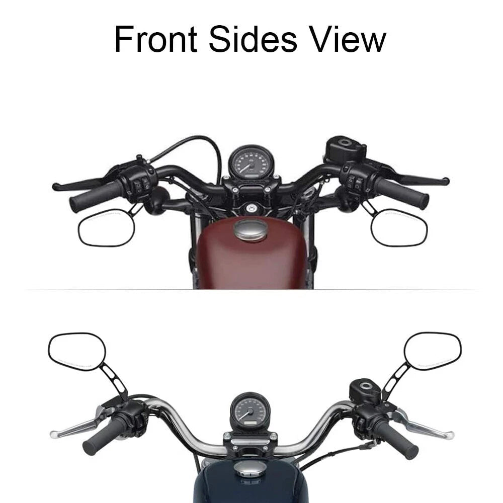 Motorcycle Rear View Mirrors For Harley Touring Street Road Glide King Sportster
