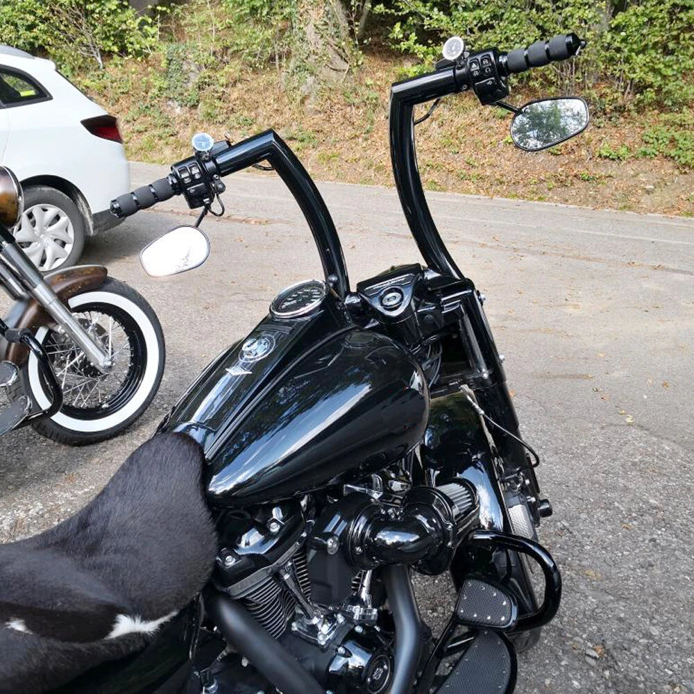 16" Rise 2" Ape Hanger Handlebar For Harley Touring Sportster Softail Slim Dyna