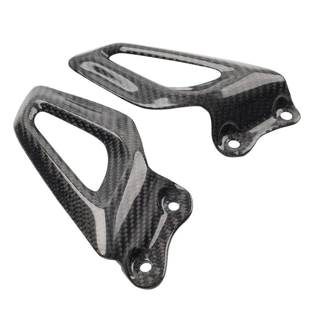 Carbon Fiber Rearset Footrest Plate Heel Guard For BMW S1000RR19-24 M1000RR 21+