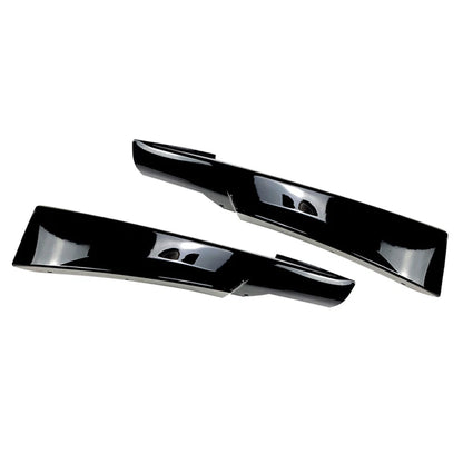 Front Bumper Lip Corner Splitters For BMW E90 E91 LCI M-Tech 2009-13 Gloss Black