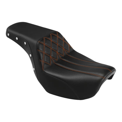 Driver Passenger Seat Fit For Harley Dyna Super Glide Fat Bob 2006-2017 US Black