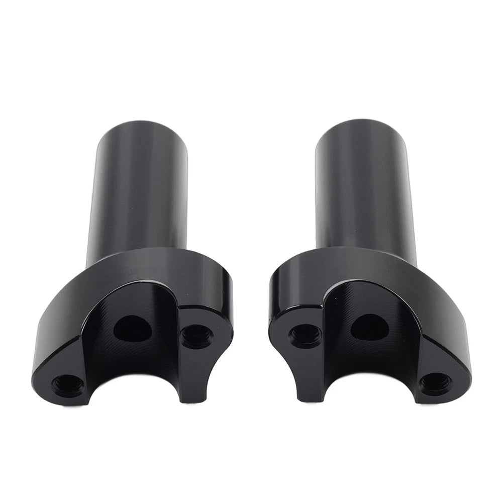 3.5" Straight Handlebar Risers Black For Harley 1" Bar Dyna Sportster Softail