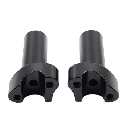 3.5" Straight Handlebar Risers Black For Harley 1" Bar Dyna Sportster Softail