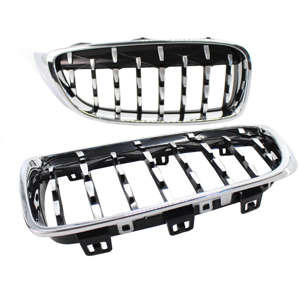 2pcs Front Metero Grilles For BMW 4-Series F32 F33 F36 sedan / wagon