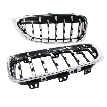 2pcs Front Metero Grilles For BMW 4-Series F32 F33 F36 sedan / wagon