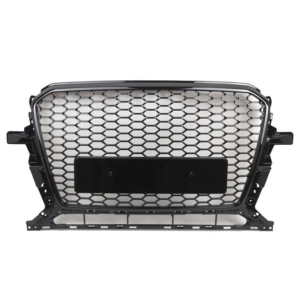 Front Bumper Honeycomb Grille Glossy Black For Audi Q5 2013-2017 2015 US