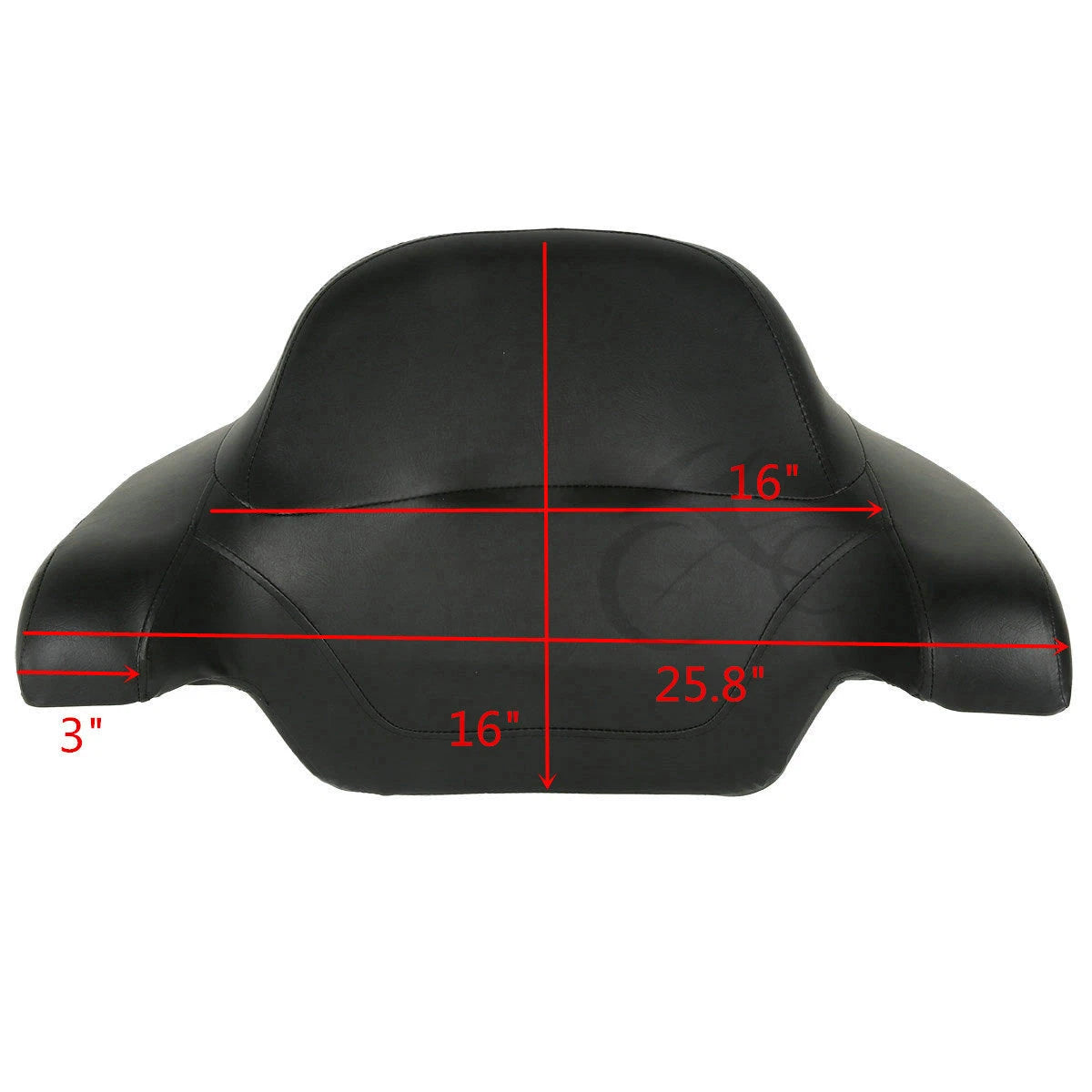 Chopped Trunk Backrest Pad Mount Rack Fit For Harley Electra Street Glide 14-Up
