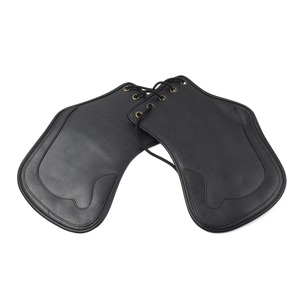 Motorcycle Universal Leather Heat Saddle Shield Deflector For Honda For Harley