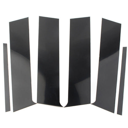6pcs Pillar Posts Set Door Trim Black For Mitsubishi Lancer Sedan 2008-2017 2009