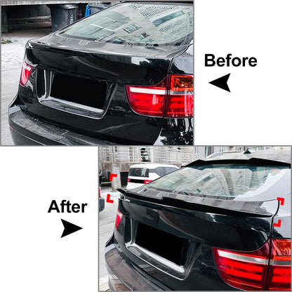 Glossy Black Rear Trunk Boot Spoiler Wing Lip For BMW X6 E71 E72 X6M SUV 08-14