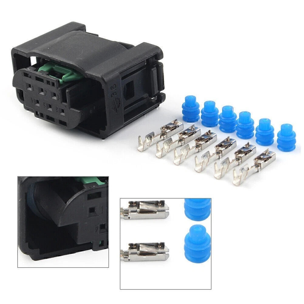 1 Connector w 6 Pins and 6 Seals for Electronic Throttle Body