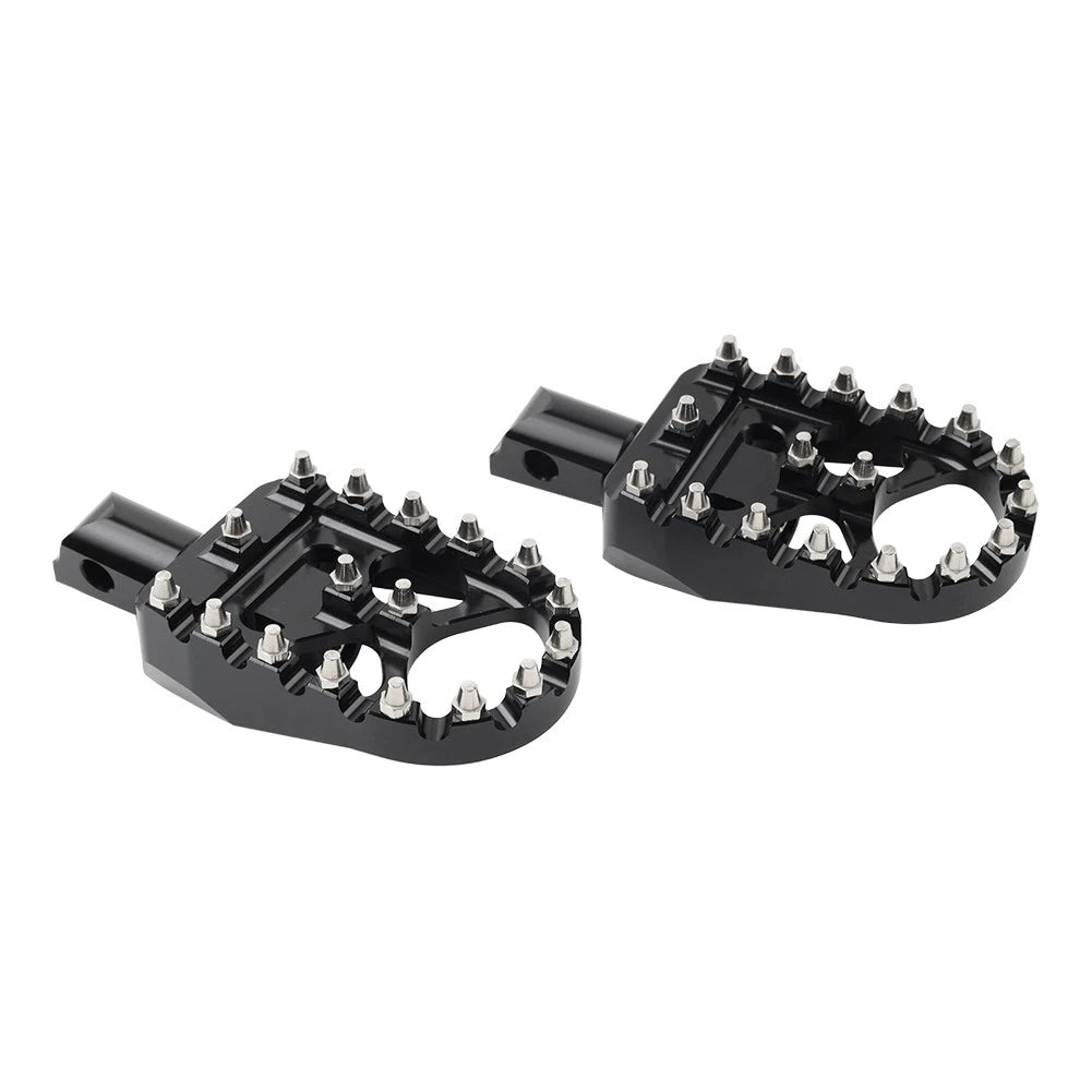 Rear Black  FootPeg Passenger Pedal For Harley FXBB FXLR FXLRS FXLRST FXST FLSB