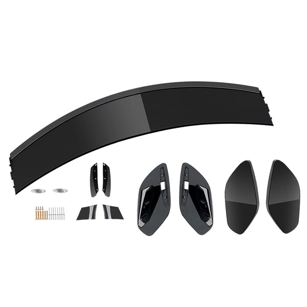 Black Rear Roof Spoiler Wing Kit For Mercedes Benz A Class W177 A160 A180 19-24