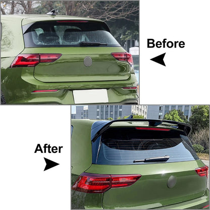 Rear Roof Spoiler Upper Splitter Lip Fit VW Golf MK8 GTD GTE R R Line 20-24