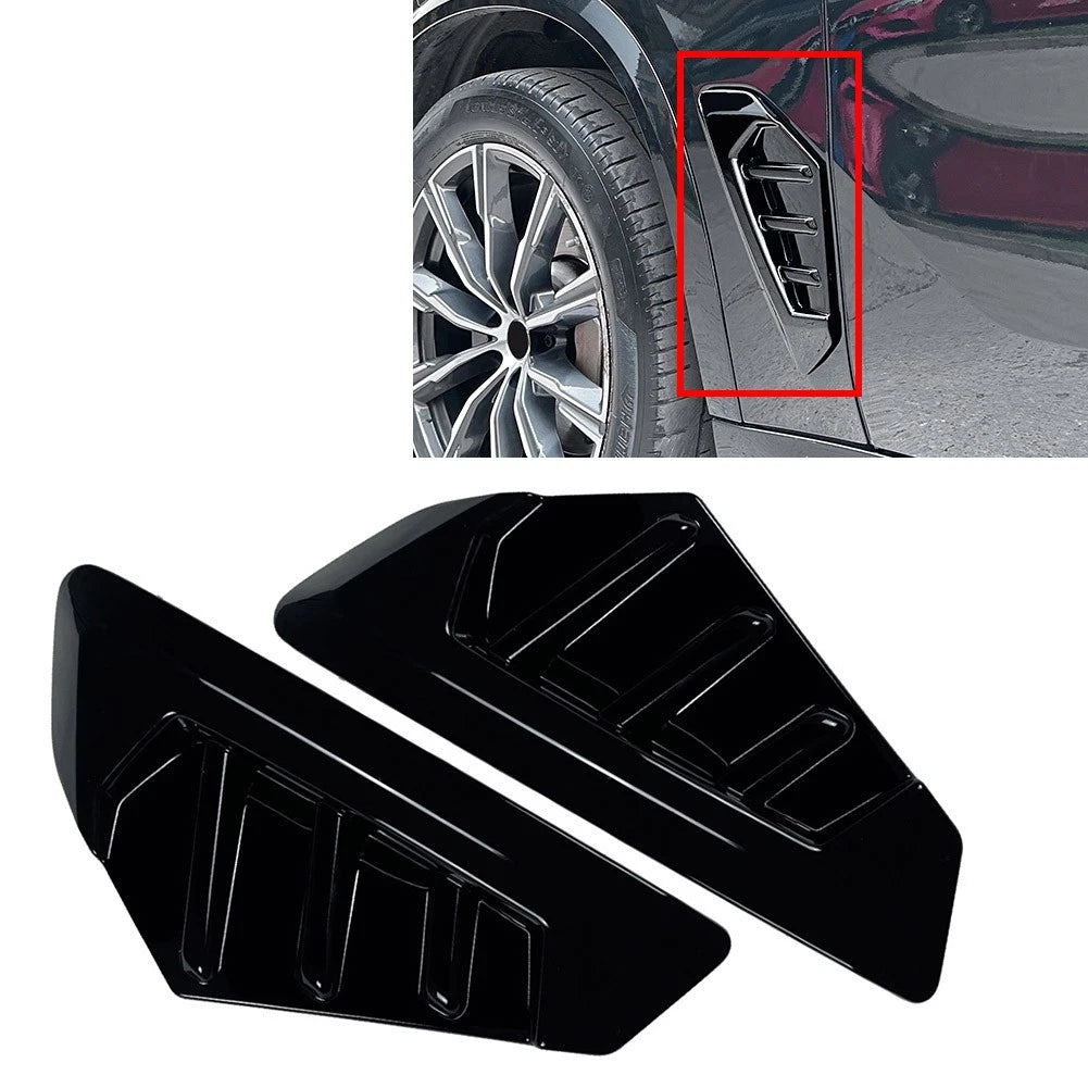 2xABS Side Fender Front Fender Grille Vents For BMW X5 G05 X5M F95 LCI 2024-2025