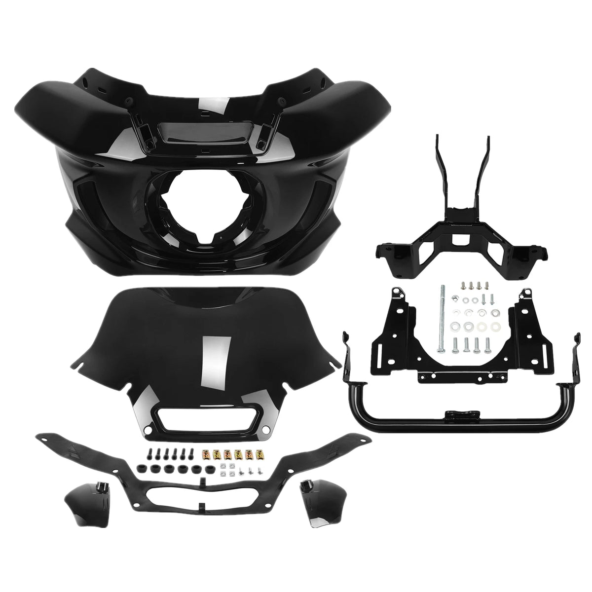 Headlight Fairings Windshield Bracket For Harley Street Bob Low Rider FXST 18-25