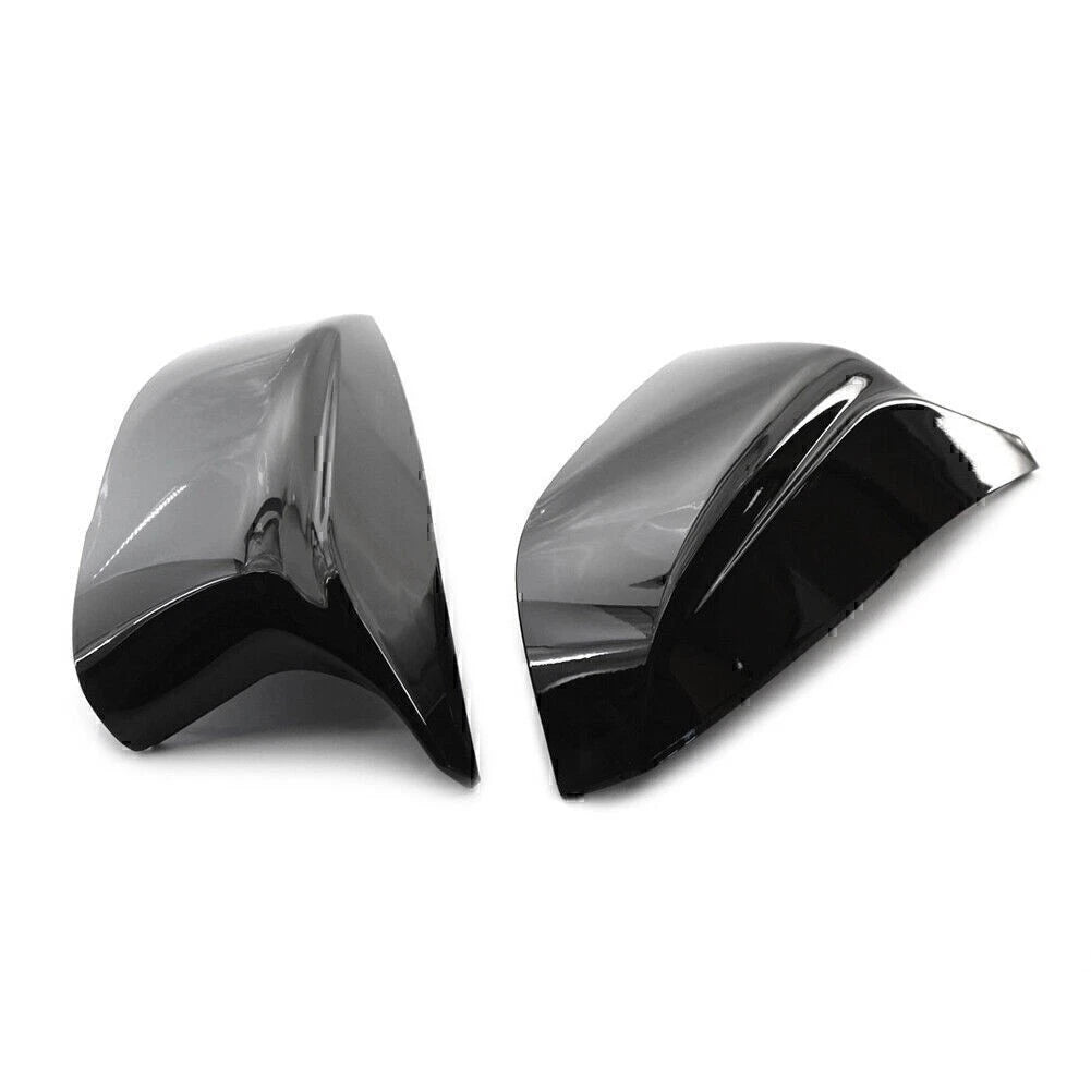 1 Pair Black Rear View Mirror Cover Trim For Infiniti Q50 Q60 QX30 Q70 2014+ 15