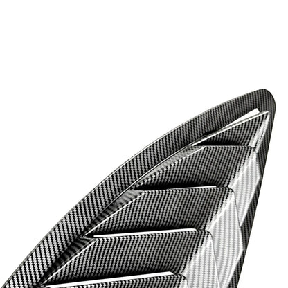 Carbon Look Rear Window Louvers Scoop Covers For Toyota GT86 For Subaru BRZ