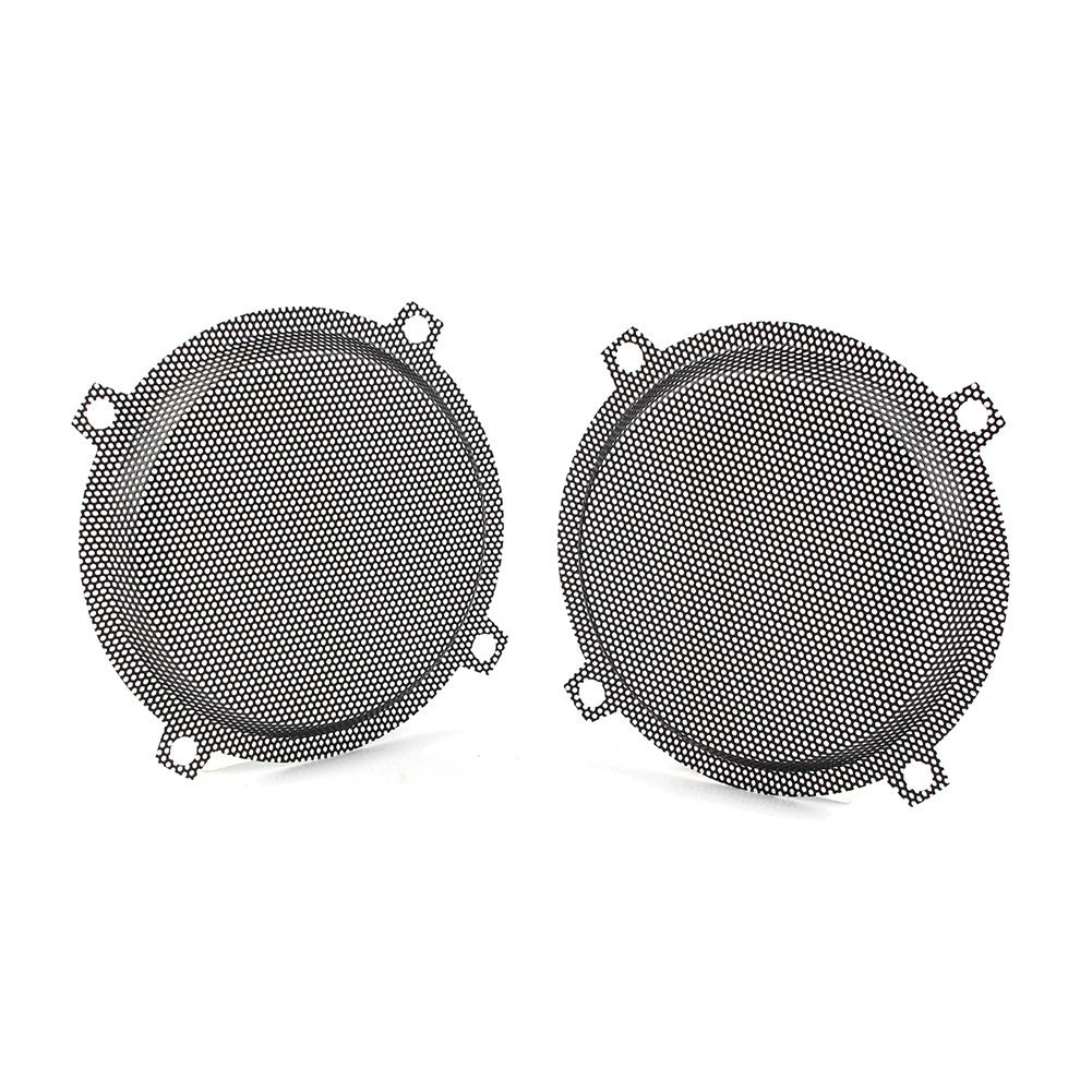 Black Wired Punched Steel Mesh Speaker Grills for Harley Electra Glide