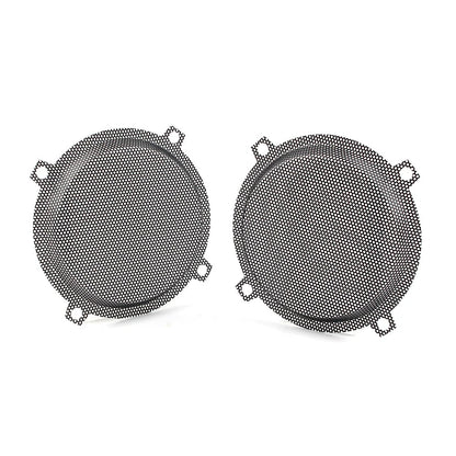 Black Wired Punched Steel Mesh Speaker Grills for Harley Electra Glide