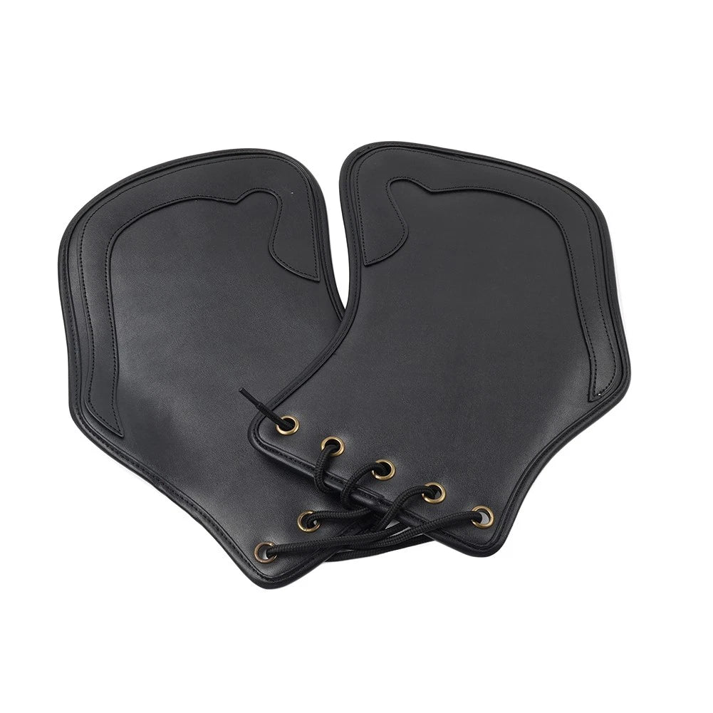 Motorcycle Universal Leather Heat Saddle Shield Deflector For Honda For Harley