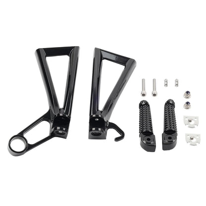 Rear Passenger Footrests FootPeg Bracket For Yamaha YZF R6 YZFR6 03-05 R6S 06-09