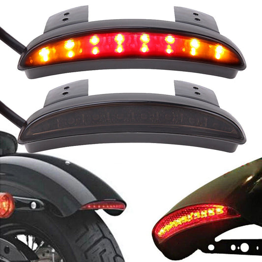 Fender Tail Light LED Turn Signal Brake For Harley Sportster 883 1200 48 72 Dyna
