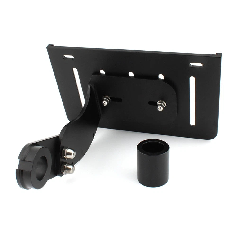 Blk License Plate Bracket Kit For Harley Softail Fat Boy Breakout Dyna 2018-2022