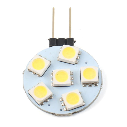 1 pc DC12V G4 Super Bright Flat Light 5050 SMD 6 LED Bulb Lamp White Light