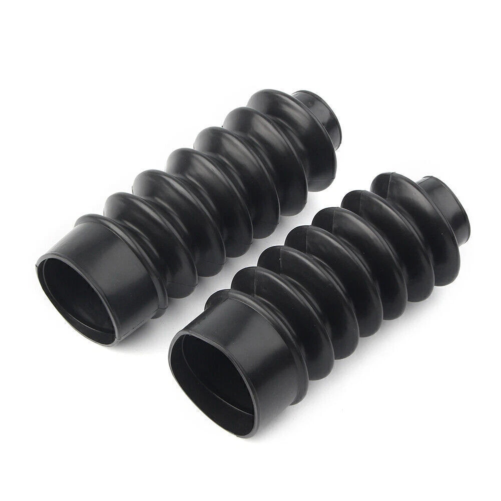 39mm Short Boots Fork Cover Gaiters Gator Rubber For Harley Sportster XL883 1200
