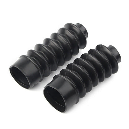39mm Short Boots Fork Cover Gaiters Gator Rubber For Harley Sportster XL883 1200