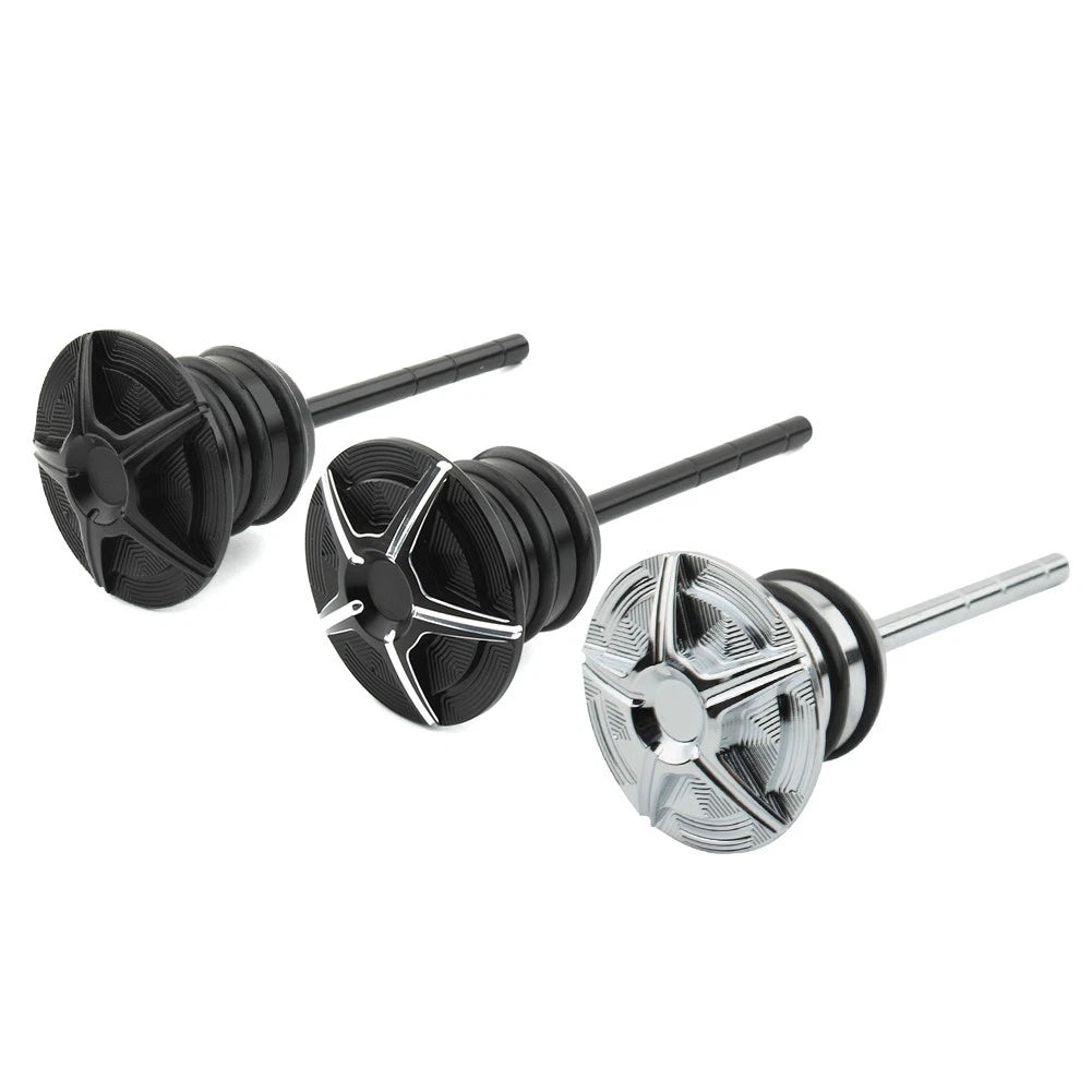 Chrome Oil Dipstick Chrome Fit For Harley Sportster 1982-2003 Softail 1984-1999