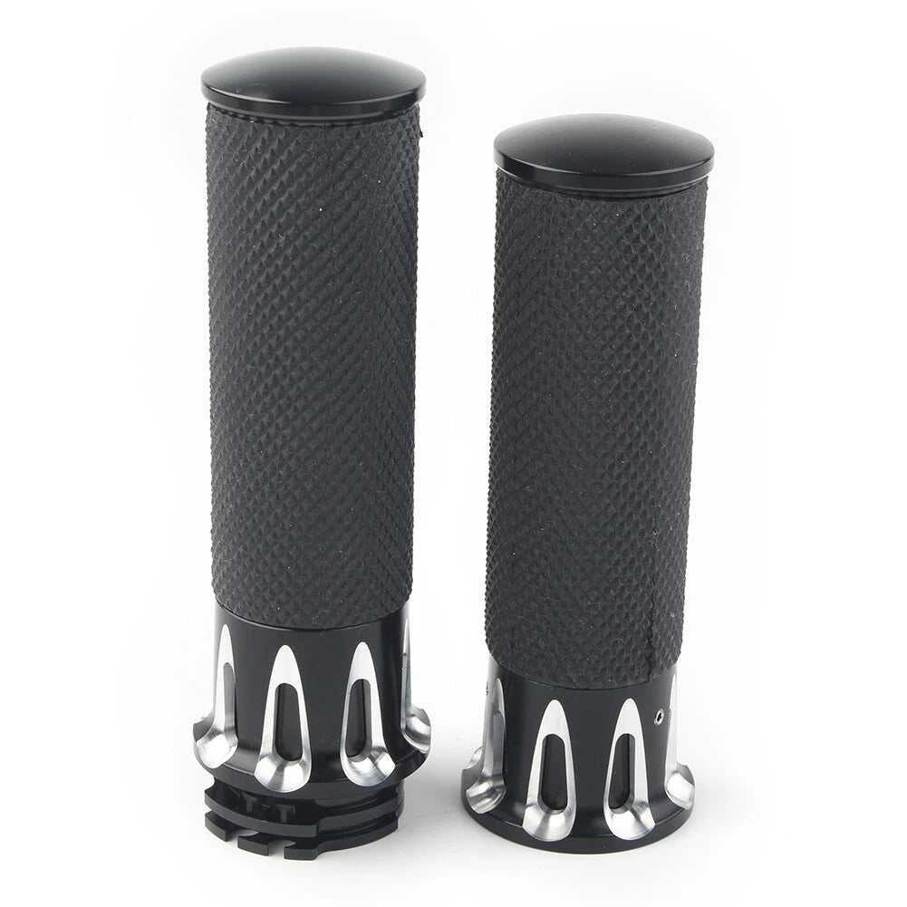 1'' Handle Bar Hand Grip For Harley Touring Street Glide Softail Dyna TU5 2pcs