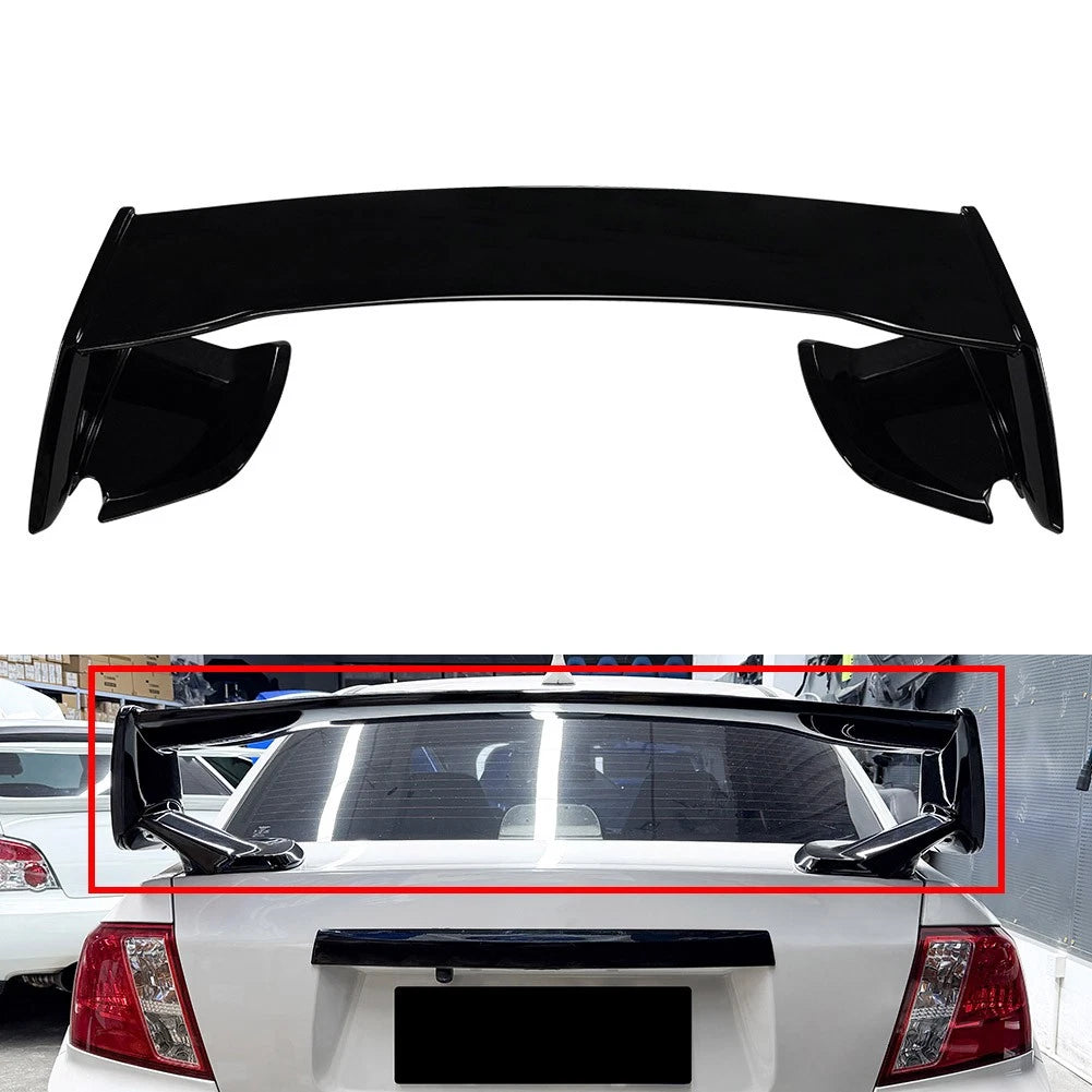 Rear Trunk Lip Spoiler Wing For Subaru Impreza WRX STI 2008-2014 Glossy Black