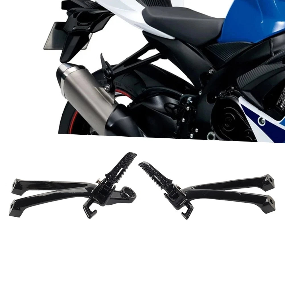 Rear Passenger Footrests Foot Pegs Bracket For Suzuki GSXR600 GSXR750 08-10