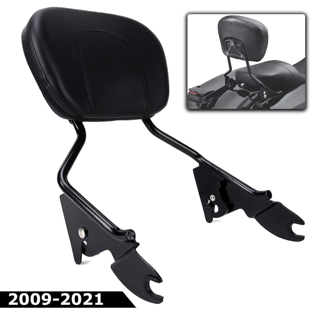 Detachable Rear Sissy Bar Backrest Pad For 09-23 Harley Touring Road King Glide